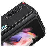Galaxy Z Fold 3 PU Leather Wallet Case
