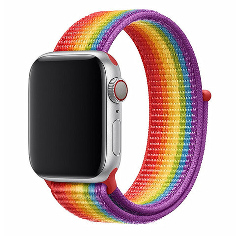 Apple Watch 45mm Sport Loop Rainbow