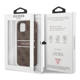 iPhone 13 Pro Guess Case - Brown 4G Stripe