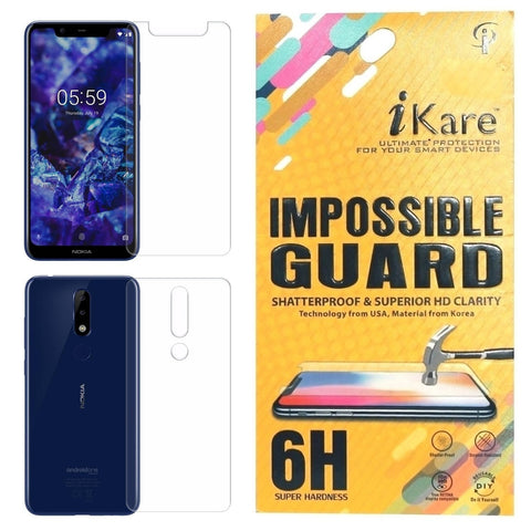 iKare Front and Back impossible Screen Guard for Nokia 5.1 Plus