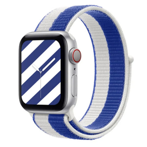 Apple Watch 42mm Sport Loop Blue/White