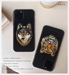 iPhone 12 Pro Max Savanna Series Genuine Santa Barbara Leather Case - Wolf