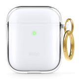 Clear Airpods Case with Keychain Designed for Apple Airpods 1 & 2