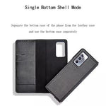 Samsung fold 2 Cover - Green Leather Magnetic Flip
