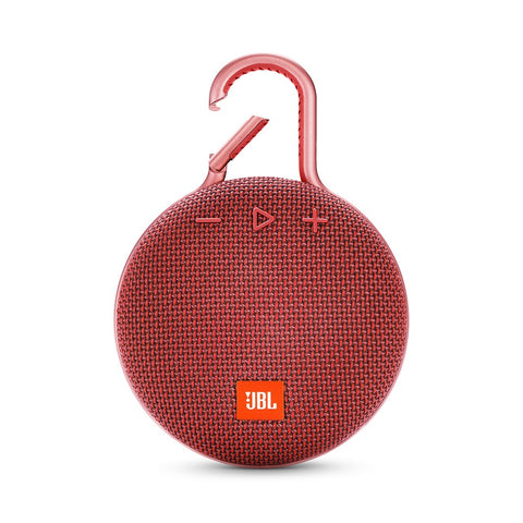 JBL Clip 3 Ultra-Portable Waterproof Wireless Bluetooth Speaker with Mic (Red)