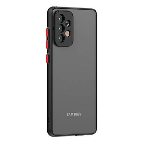 Smoke Case Back Cover for Samsung Galaxy A72 (Black)