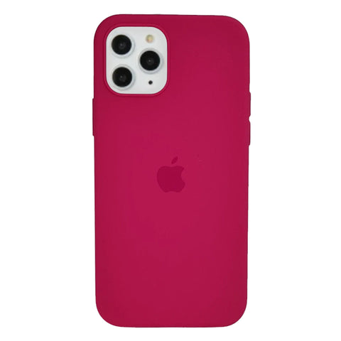 iPhone 13 Silicone Case- Dark Pink