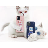 iPhone 13 Nimmy Case - Pink Cool Cat