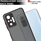 Smoke Case Back Cover for Redmi Note 10 Pro Max
