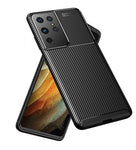 Carbon Fibre Autofocus Back Case Cover For Samsung Galaxy S21 Ultra